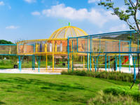 Équipement de jeu extérieur avec filet de cordes et balles pare-chocs pour parc d'attractions, installation de terrain de jeu sans alimentation électrique