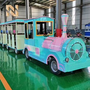 Tren Turístico Sin Rieles Nova Rides para 28 Pasajeros, Locomotora con Vagones, Parque de Atracciones, Funciona con Batería - Product Image 4