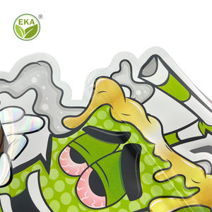 Tùy chỉnh chết cắt túi Mylar 1g 3.5g 7g mờ hoàn thành hình dạng không đều Túi <span class=keywords><strong>Ziplock</strong></span> cho bao bì thực phẩm chống ẩm sử dụng salad - Product Image 3