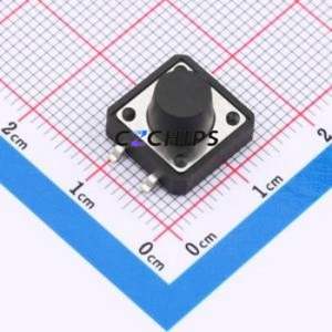 ZX-QC1212-8.0TP Tactile Switch SMD-4P,12x12mm Switch Single Pole Single Throw Round Button 2.6N Vertical Mount - Product Image 1
