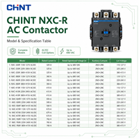 Contacteur AC CHINT NXC-R d'origine NXC-320R NXC-360R NXC-410R NXC-500R NXC-670R NXC-760R 3P AC/DC Bobine 3 phases 220V Industriel