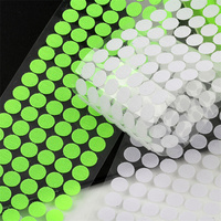 Noir blanc auto-adhésif 10mm/15mm/20mm/25mm/30mm crochet rond découpé cercle pièces Injection crochet et boucle points