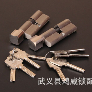 Hongwei工場直販屋内木製ドア70ロックコアアルミプラムアルミカバー亜鉛銅キー - Product Image 3