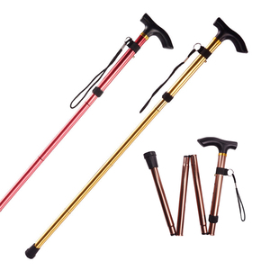 Bastón <span class=keywords><strong>de</strong></span> Senderismo Plegable Personalizado, Ajustable en Longitud, Portátil, <span class=keywords><strong>de</strong></span> Aluminio, para Caminar - Product Image 1