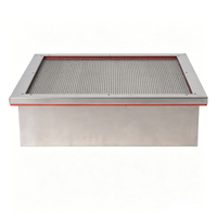 Filter Udara HEPA Suhu Tinggi H13 H14 Baru dengan Bingkai Aluminium, Filter Efisiensi Tinggi untuk Tungku Sterilisasi Pengolahan Makanan
