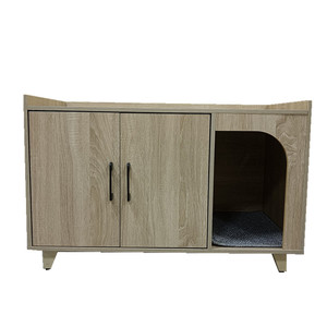 Apartamento pequeno Household Cat Villa Cage One Room One Hall Um ninho de banheiro Botão do toalete Cat Cabinet House Table - Product Image 3