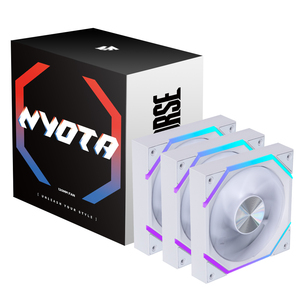 Ventilateur de boîtier PC ASIAHORSE Nyota <span class=keywords><strong>Aura</strong></span> Sync Blanc 120 mm ARGB PWM Radiateur 4 broches ABS Hydro Bearing Faible Bruit Ventilateur de refroidissement pour ordinateur - Product Image 6