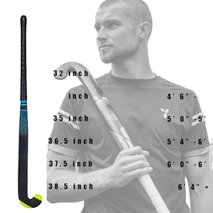 Palos de Hockey sobre Césped para Jóvenes, de Alta Calidad, Profesionales, Personalizados, 100% Fibra de Carbono y Compuesto de Vidrio, Ligeros, para Diestros - Product Image 2