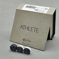 Pointe de billard professionnelle Kamui Athlete 14 mm -- Revêtements en cuir dur et souple pour un maximum de rotation et de puissance