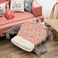 Sac de couchage luxueux et respirant pour chat, tente-caverne d'hiver, lit et tunnel de jeu