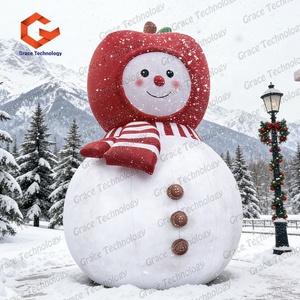 Muñeco de Nieve Inflable Navideño, Modelo <span class=keywords><strong>Gigante</strong></span> de Muñeco de Nieve Inflable, Globo Decorativo para Interiores y Exteriores, Adorno Navideño - Product Image 2
