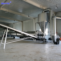 Ligne de production de granulés de bois avec sécheur rotatif à sciure de bois, approvisionnement direct usine, certifiée CE