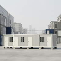 Cabina Portátil de Acero de 12x3.8m, Fácil Instalación, Fuerte Resistencia Estructural, Vida Útil de 15-20 Años para Obras de Construcción Temporales