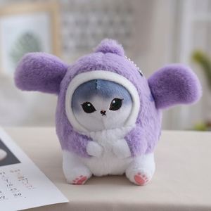 Peluches Cute Cosplay Kitten cat Shark <b>Plush</b> Toy Keychain Kawaii Stuffed Animal Toys Plushie Plushy Mini Cats cat <b>Plush</b> Keychain - Product Image 4