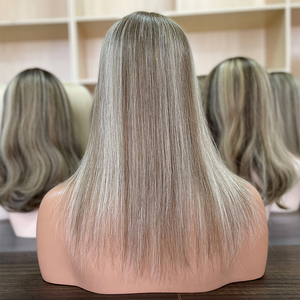 Toppers de Cabello Natural Invisible para Mujer, Base de Encaje de Seda 6x7, Topper de Cabello Humano Virgen Remy, Toupee Tejido - Product Image 5