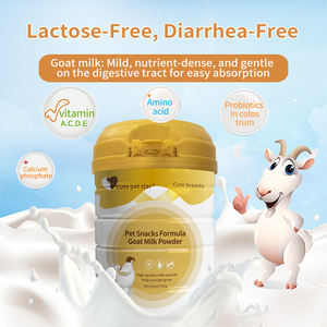 Leche en polvo de cabra Premium para perros y gatos Calcio y vitaminas de alta proteína para el apoyo inmunológico y el cuidado de la salud de las mascotas - Product Image 2