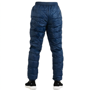 Nouveau style – Pantalon décontracté en toile matelassée pour homme, idéal pour l'extérieur, qualité supérieure, couleur unie, coupe droite, taille élastique, coupe-vent et écologique - Product Image 1