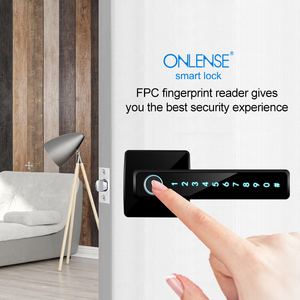 Onlense nhôm hợp kim kỹ thuật số xử lý tuya thông minh khóa cửa an Ninh Vân tay mật khẩu ứng dụng thông minh Nhà sinh trắc học điện - Product Image 3