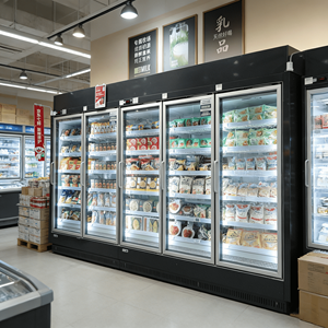 Congelatore Commerciale Refrigerato su Misura con Porta in Vetro, Espositore Refrigerato per Birra, Armadio Refrigerato - Product Image 1