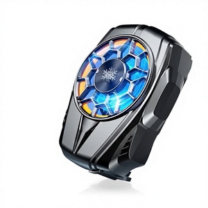 U--jet 휴대용 강력 ABS 플라스틱 휴대폰 게임 쿨러 팬, 유연 방수 누수 방지 클립 백 패드, 책상/휴대폰 거치대 - Product Image 1