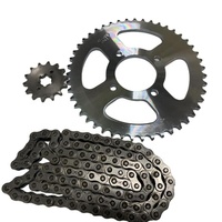 Kit de chaîne et pignon arrière TL16 pour moto, pièces de rechange d'usine, avec cache-chaîne pour Suzuki GR150