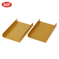 Boîtier de commande en aluminium extrudé sur mesure OEM, usinage CNC, dissipateur thermique, boîtier de carte PCB, boîtier en aluminium IP54, finition poudrée