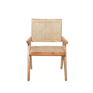 Factory Wholesale Hotel Party <b>Black</b> Rattan Solid Wood Restaurant <b>Dining</b> <b>Chairs</b> - Product Image 3