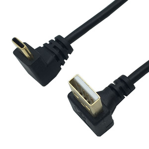 Type <b>C</b> <b>Adapter</b> Cable Right Angle <b>USB</b> AM To Type <b>C</b> For Mobile Phone Pure Copper Plastic Version 2.0 - Product Image 2