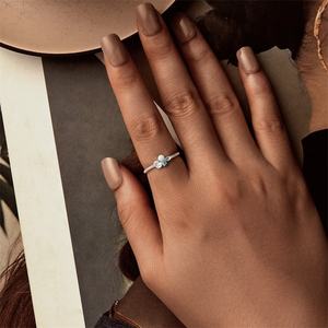 Cincin Perak 925 Berkualitas Tinggi, Sederhana, Murah, Model Pilin Zirkon, Grosir, Perhiasan Wanita, Dapat Ditumpuk, Cincin Batu Permata Mungil - Product Image 2