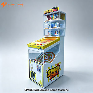 Máquina <span class=keywords><strong>de</strong></span> Pinball Comercial que Ahorra Espacio, Operada con <span class=keywords><strong>Monedas</strong></span>, con Gabinete LED y Rueda <span class=keywords><strong>de</strong></span> Dulces - Product Image 1