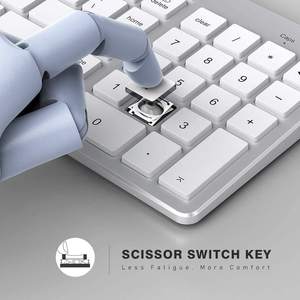 Rohs Fcc Ce Stock Trading Wholesale Slim Argonomic Computer Qwerty 102 Key Rechargeable mac Wireless bluetooth <b>Keyboard</b> - Product Image 6