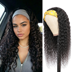 Originea Perruque Bandeau Sans Colle Sans Lacets <span class=keywords><strong>Cheveux</strong></span> Humains Ondulés Naturels Perruques <span class=keywords><strong>Cheveux</strong></span> Vierges Facile à Installer pour Débutantes Perruque Foulard Sans Colle - Product Image 1