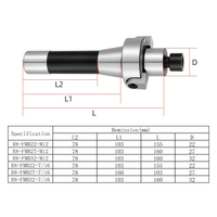Porte-outils de tourneuse à tourelle R8-ER25 ER32 ER40, Porte-outils R8 FMB, Porte-fraise pour fraiseuse NC FMB22 FMB27 FMB32