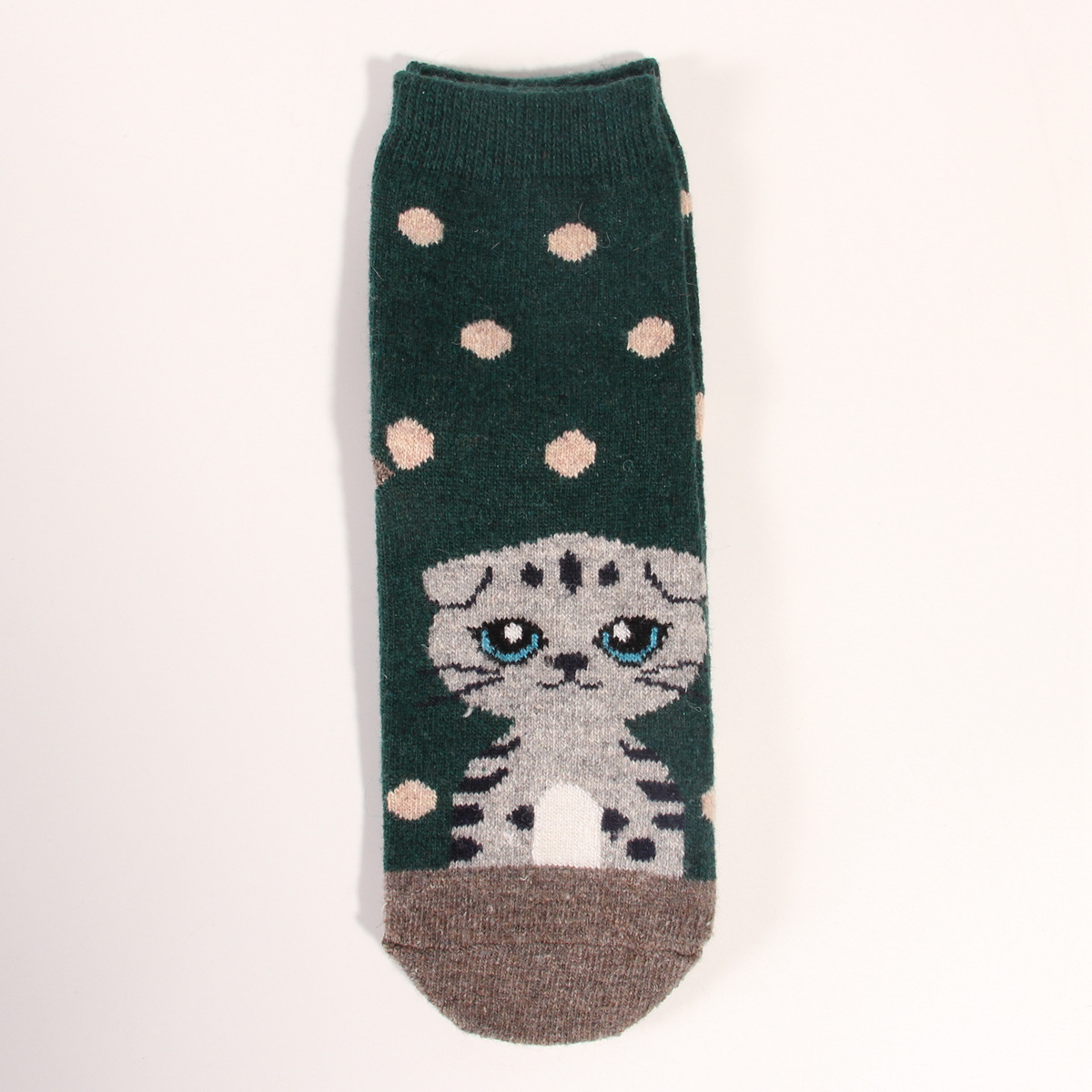 Dot Green Cat