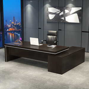 Bộ Bàn Văn Phòng Làm Việc Hiện Đại Bằng Gỗ Thiết Kế Độc Đáo Bán Chạy - Product Image 2