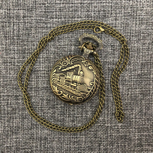 Montre de poche pour femme, collier à bascule, ajourée et sculptée, classique, commémorative, nostalgique, personnalisable, cadeau de collection - Product Image 5