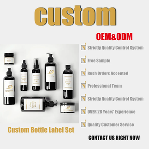 Uv in ấn tùy chỉnh Kem dưỡng ẩm râu dầu gội và điều hòa nhãn dán biểu tượng không thấm nước chăm sóc da nhãn dán - Product Image 3