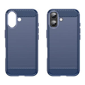 La más nueva funda de teléfono para iPhone 17 Air Carbon Fiber Texture Brushed Line Soft TPU Phone Case Cove para iPhone 17 Pro Max 16 15 14 - Product Image 6