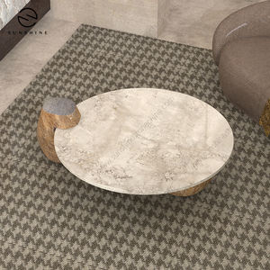 Mesa Auxiliar de Mármol Calacatta Viola Moderna de Lujo Italiana, Mesa de Centro Cuadrada para el Hogar, Oficina, Muebles de Sala de Estar - Product Image 6