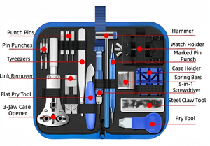 Juego de Herramientas para Reparación de Relojes con Abrecajas, Herramienta para Remover Baterías y Componentes Multiusos - Product Image 4