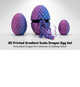 Meilleure vente transfrontalière : Ensemble d'œufs de dragon chinois imprimés en 3D Jinhua – Jouet, ornement, figurine, cadeau, décoration colorée, créatif, unisexe - Product Image 6