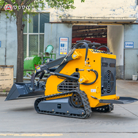 Mini-chargeuse compacte pour travaux sur le terrain, avec configuration de puissance adaptée pour la finition des terres agricoles, le tri et le nivellement du sol