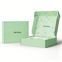 Caja de Envío Reutilizable de Cartón Corrugado Azul Marino con Impresión Personalizada de Lujo Sostenible, Material Ecológico, Diseño Moderno y Minimalista