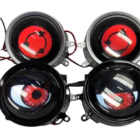 Phares de voiture à LED yeux de diable clignotants 8 modèles 12V Lumière de décoration à LED yeux de diable pour voiture