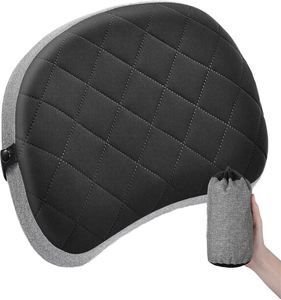 Oreiller de voyage gonflable portable à compression, coussin lombaire pour avion, train à grande vitesse, sieste, voiture - Product Image 1
