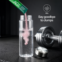 Bouteilles d'eau Tritan de 500 ml sans BPA ni BPS, compatibles lave-vaisselle, pour cadeaux promotionnels, bouteilles de shaker pour protéines et nutriments en plastique