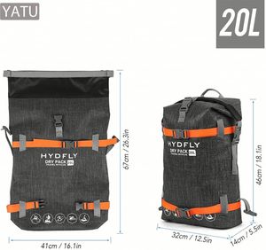 공장가 500D PVC 캠핑 야외 가방 다기능 방수 여행 배낭 PVC 방수 배낭 맞춤 로고 - Product Image 2