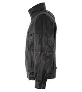 เสื้อแจ็คเก็ตหนังแท้สีดำแบบขัดเงา 100% สำหรับผู้ชาย พร้อมซับในพรีเมียม รับผลิตแบบ Private Label OEM/ODM เสื้อคลุมกันหนาวสุดหรู - Product Image 2