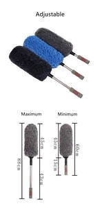 MARCH EXPO sikat detailing mobil pel lilin kecil bulu duster anti kait kawat - Product Image 3