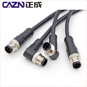 産業用<span class=keywords><strong>2</strong></span> 3 4 5 6 8 1217ピン電線ケーブルコネクタM12シールドなしストレートまたはアングルオーバーモールドプラグM12コネクタ - Product Image 4